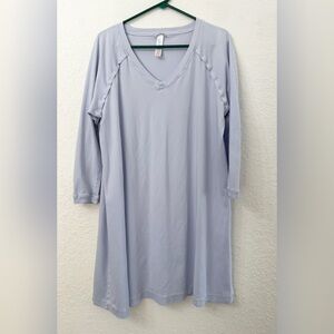 Hanro Pure Essence Three-Quarter Sleeve Gown - XL